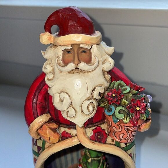 Jim Shore 2007 Christmas Spirit Lives Within Santa Revolving Musical Figurine - Picture 2 of 7